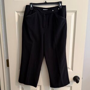 Dressbarn Elegant Black Ankle Pants 55